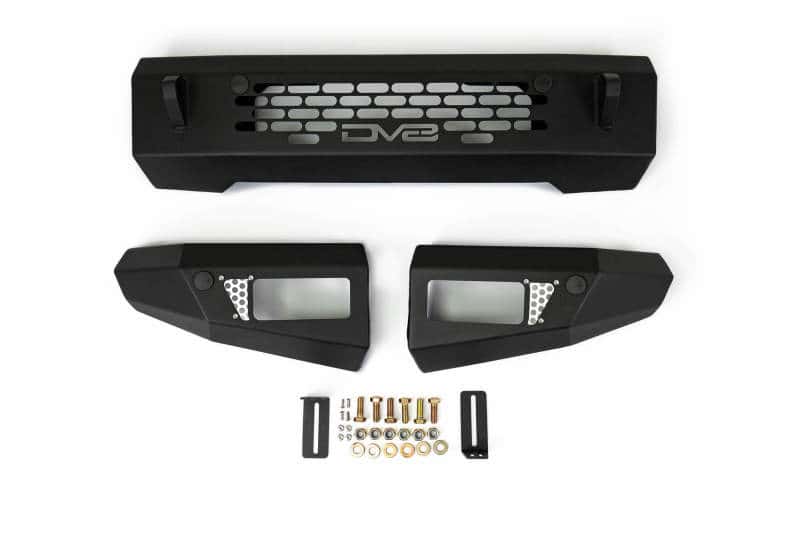 DV8 Offroad — DV8 Offroad 2021+ Ford Bronco Bumper- Accommodates 20in Dual Row Light Bar & (4) 3in Pod Light Mount - view 2