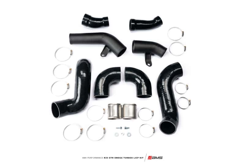 AMS — AMS Performance 2009+ Nissan R35 GTR Omega Turbo Kit 3in Lower Intercooler Pipes (Omega 9 & 14)
Intercooler Pipe Kit - view 2