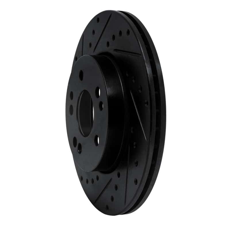 R1 Concepts — R1 90-95 Mercedes-Benz E320 Front Left Drilled & Slotted Black Brake Rotor
R1 Brake Rotor Drill - view 2