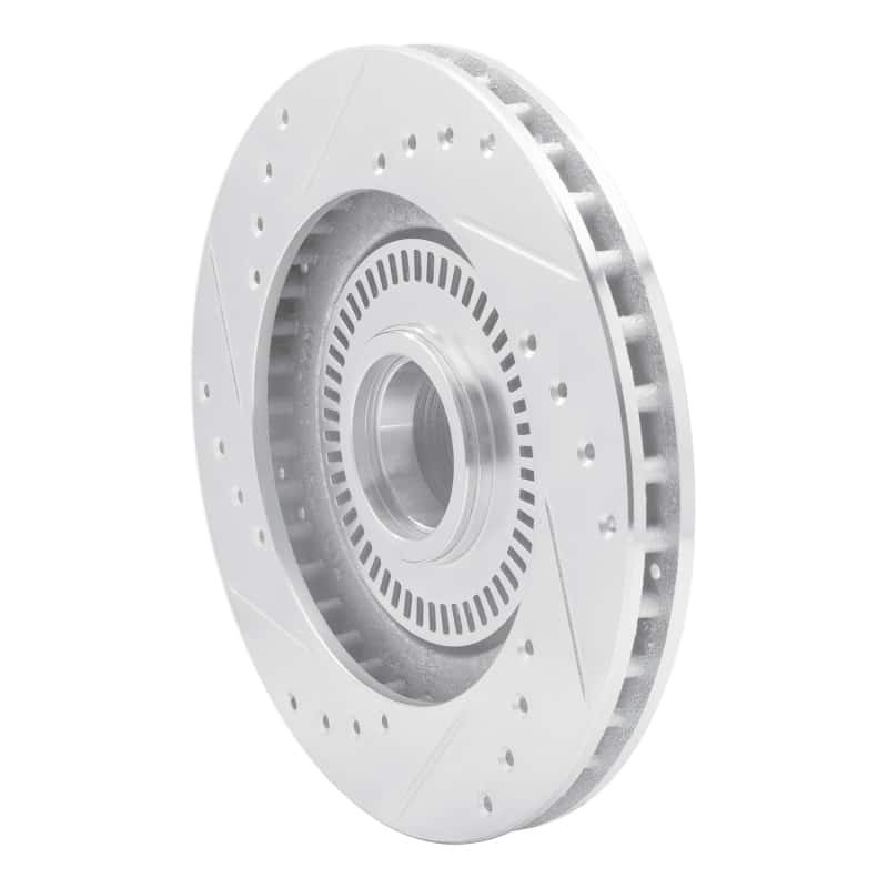 R1 Concepts — R1 87-92 Lincoln Mark VII Front Right Drilled & Slotted Silver Brake Rotor
R1 Brake Rotor Drill - view 4