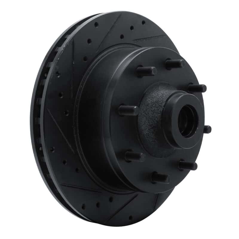 R1 Concepts — R1 78-97 Dodge B200 / B200 Van / B250 Front Left Drilled & Slotted Black Brake Rotor
R1 Brake Rotor Drill - view 2