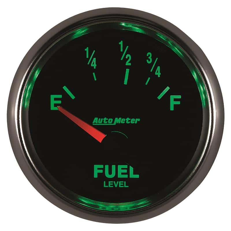 AutoMeter — AutoMeter Gauge Fuel Level 2-1/16in. 73 Ohm(e) to 10 Ohm(f) Elec Gs
2-1/16" FUEL LEVEL, - view 5
