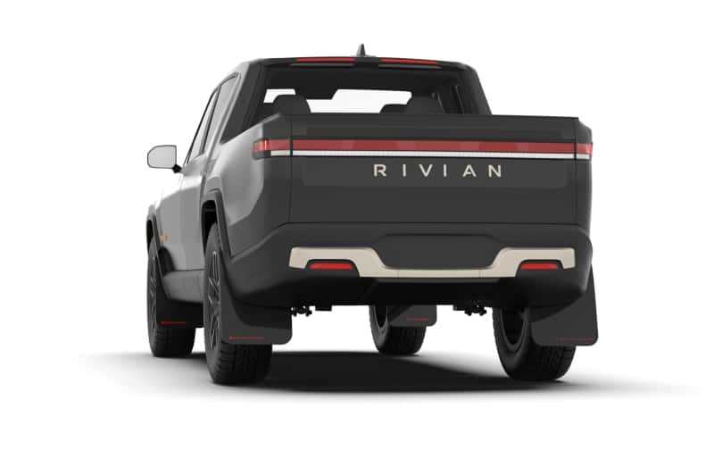 Rally Armor — Rally Armor 22-25 Rivian R1T Black UR Mud Flap w/Nitrous Blue Logo
Mud Flap - view 4