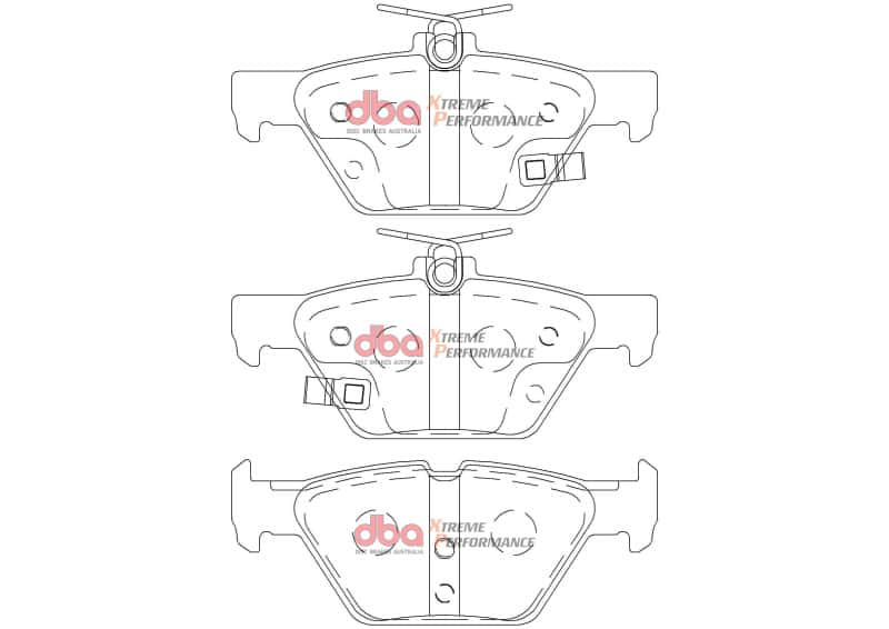 DBA — DBA 16-22 Subaru WRX (w/Eyesight Technology) XP Performance Rear Brake Pads
Brake Pad - view 1