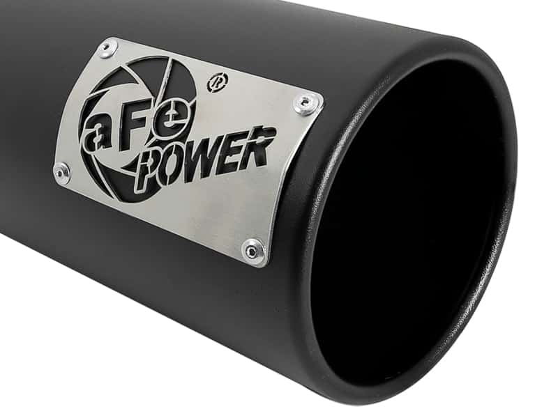 aFe — aFe SATURN 4S 4in SS Intercooled Exhaust Tip - Black 4in In x 5in Out x 12in L Bolt-On
Exhaust Tip Black - view 5