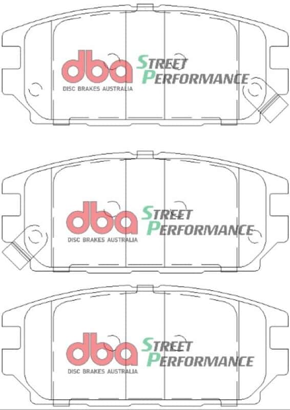 DBA — DBA 91-94 Dodge Stealth AWD XP Performance Rear Brake Pads
Brake Pad - view 2