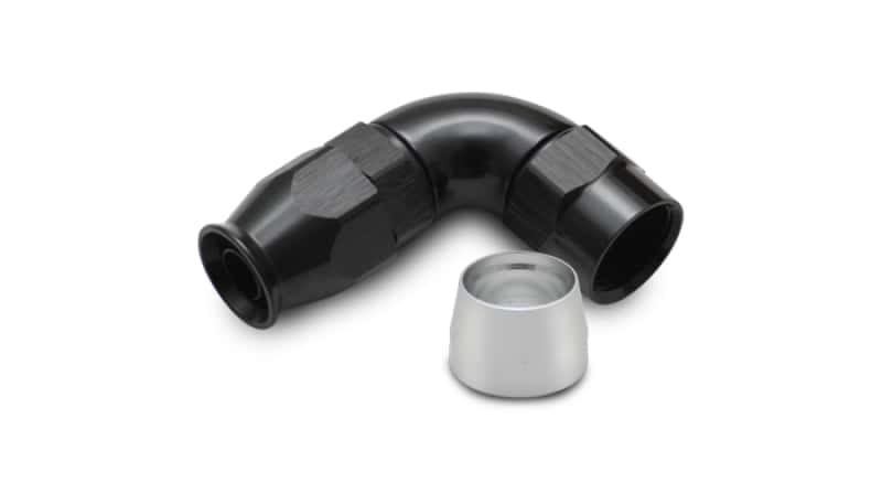Vibrant — Vibrant -4AN 90 Degree Hose End Fitting for PTFE Lined Hose
-4AN90DegHoseEndPTFE
AN Fitting - view 1