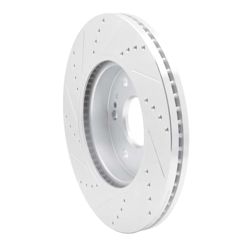 R1 Concepts — R1 2019-2026 Cadillac Vistiq Front Right Drilled & Slotted Silver Brake Rotor
R1 Brake Rotor Drill - view 4