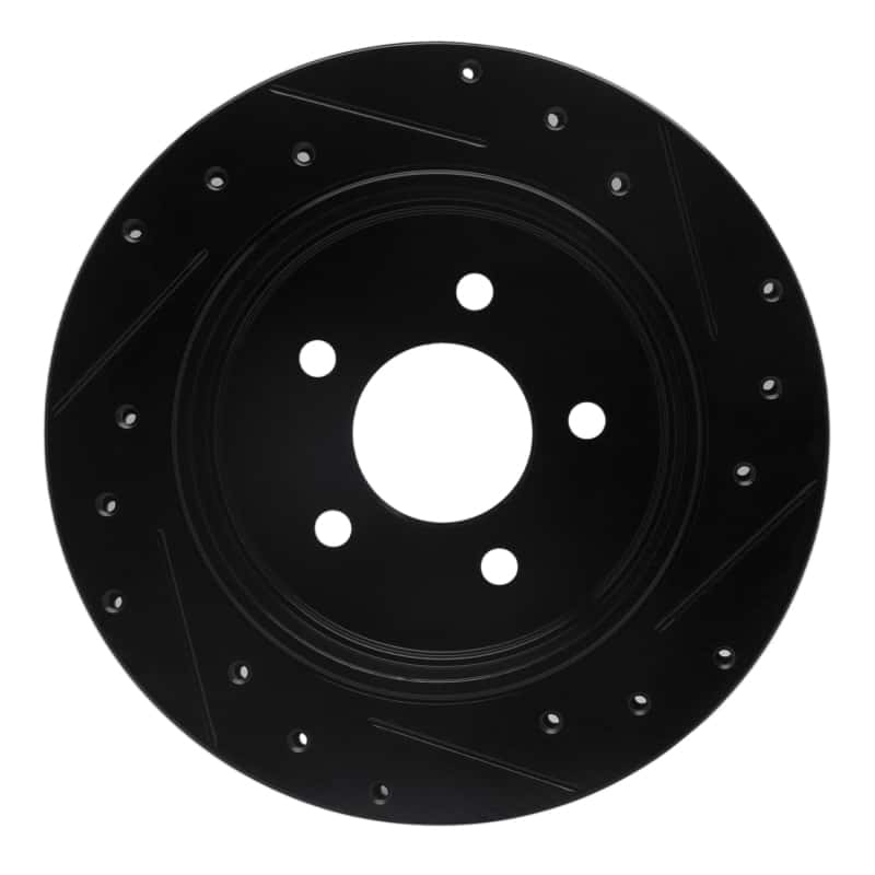 R1 Concepts — R1 03-11 Ford Crown Victoria Rear Left Drilled & Slotted Black Brake Rotor
R1 Brake Rotor Drill - view 5