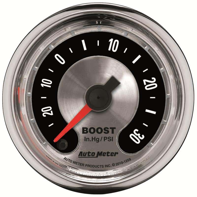 AutoMeter — Autometer American Muscle 52mm Full Sweep Electric 30 In Hg.-Vac/30PSI Boost Vacuum Gauge
GA 2" BST 30PSI ST A - view 2