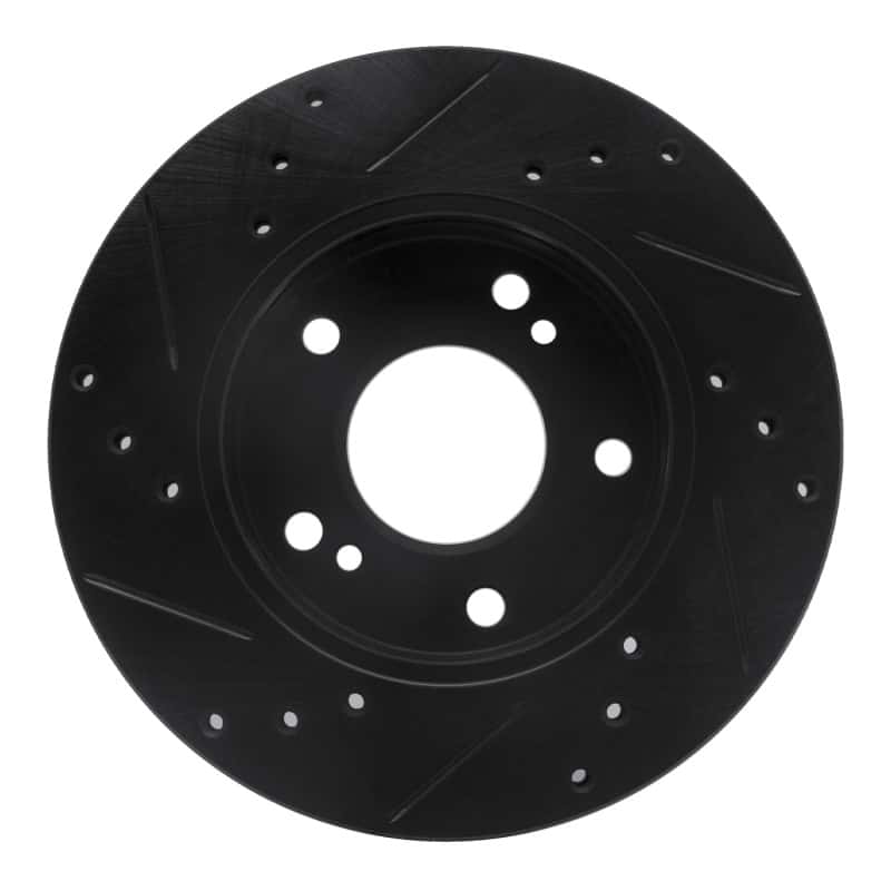 R1 Concepts — R1 96-98 Nissan 240SX Front Right Drilled & Slotted Black Brake Rotor
R1 Brake Rotor Drill - view 5