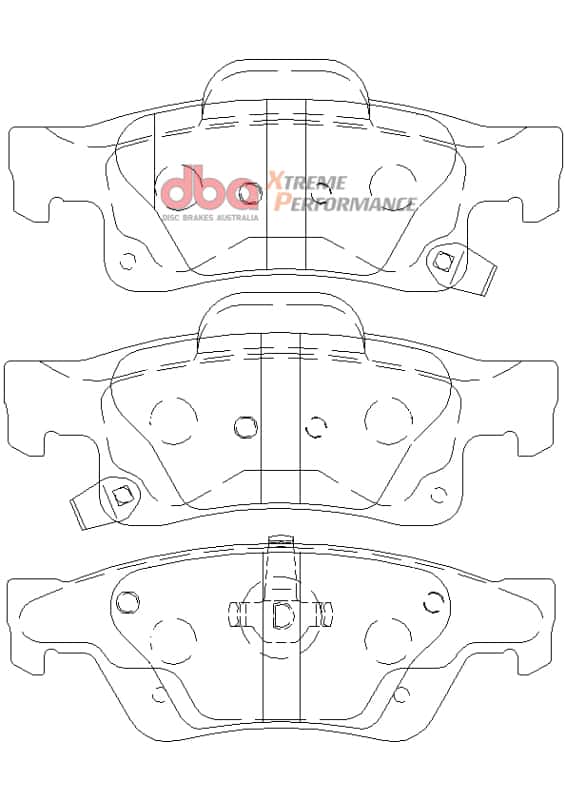 DBA — DBA 10-15 Camaro XP650 Front Brake Pads
Brake Pad - view 1