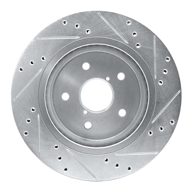 R1 Concepts — R1 2015-2025 Subaru Outback Rear Left Drilled & Slotted Silver Brake Rotor
R1 Brake Rotor Drill - view 5