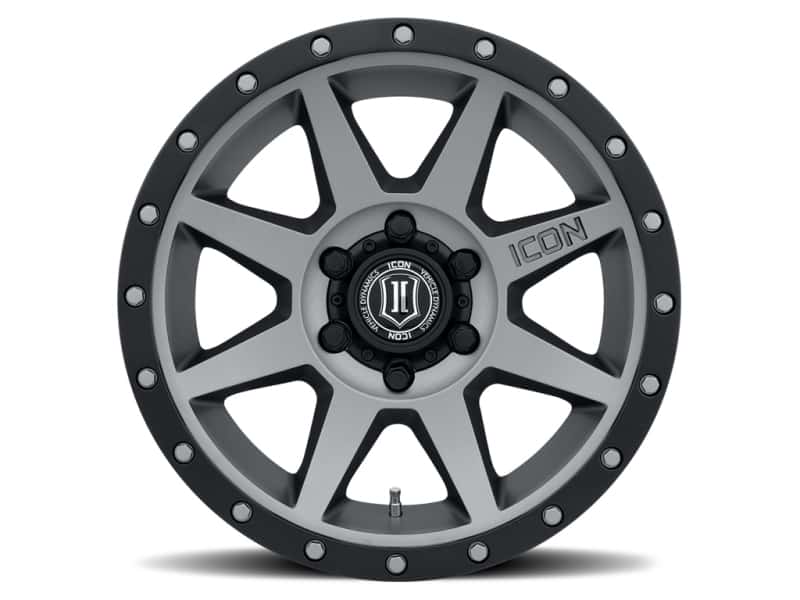 ICON — ICON Rebound 18x9 6x5.5 0mm Offset 5in BS 106.1mm Bore Titanium Wheel
REBOUND WHEEL - view 2