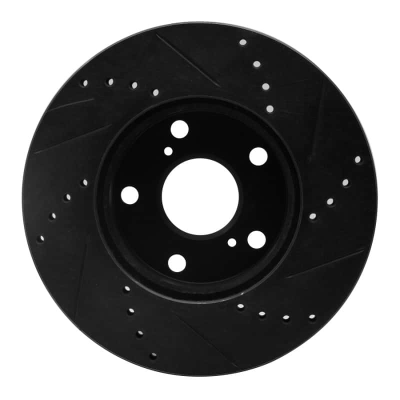 R1 Concepts — R1 05-15 Toyota Tacoma Front Left Drilled & Slotted Black Brake Rotor
R1 Brake Rotor Drill - view 5