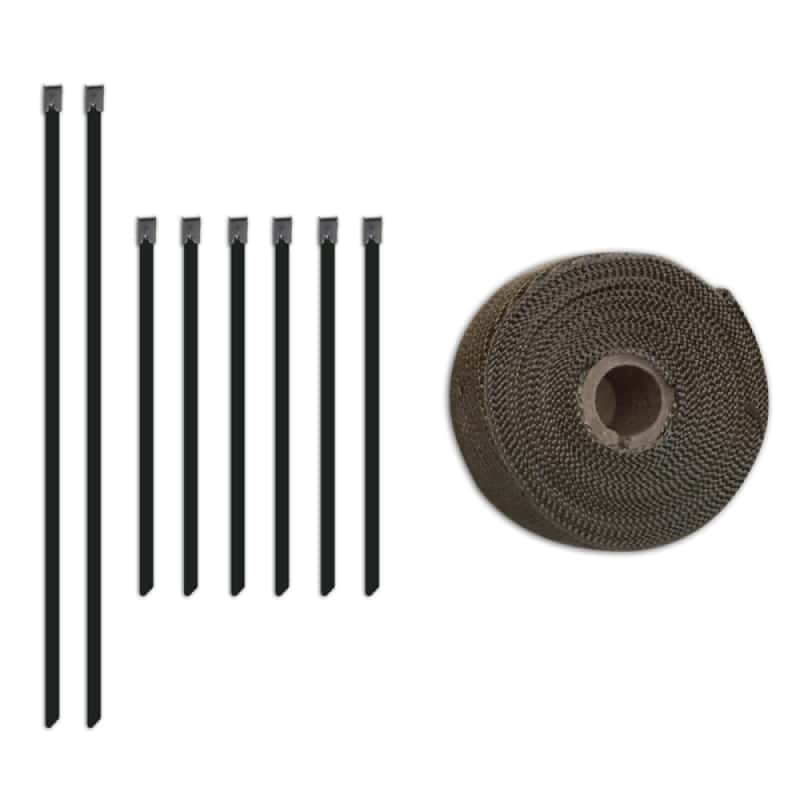 Mishimoto — Mishimoto 2 inch x 35 feet Heat Wrap with Stainless Locking Tie Set
Exhaust Sys Wrap Kit - view 2