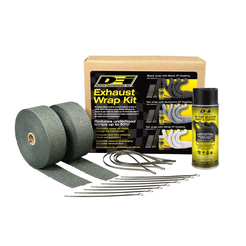 DEI — DEI Kit - Black Wrap & Black HT Silicone Coating (Aerosol)
Exhaust Wrap Kit - view 1