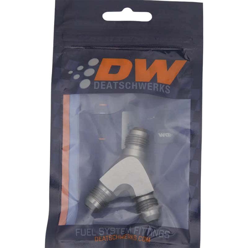 DeatschWerks — DeatschWerks 6AN Male Flare + 6AN Male Flare to 6AN Male Flare Y Block Fitting - view 2