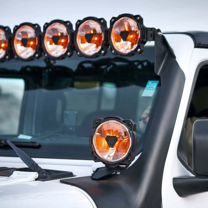 KC HiLiTES — KC HiLiTES Gravity Titan LED 6in. - Single Light (Spot Beam) - view 9