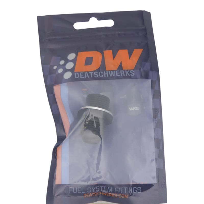 DeatschWerks — DeatschWerks 8AN Male Flare to M18 X 1.5 Male Metric Adapter (Incl Washer) - Anodized Matte Black
Lines & Fittings - view 2