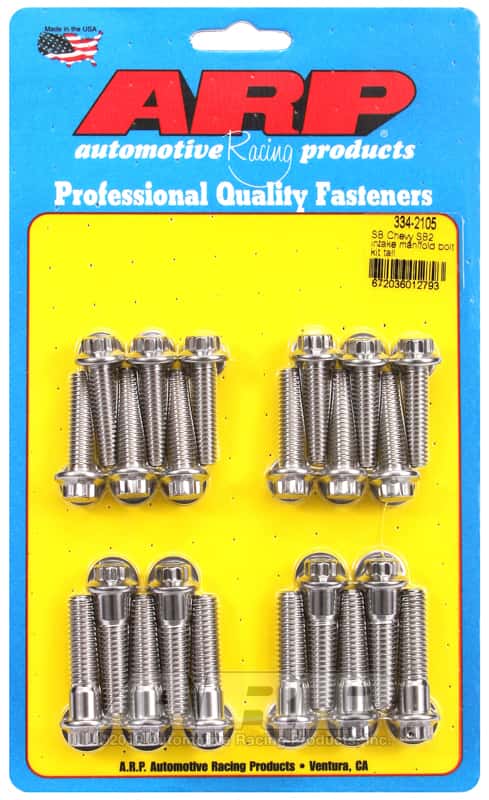 ARP — ARP SB Chevy SB2 intake manifold bolt kit tall - view 1