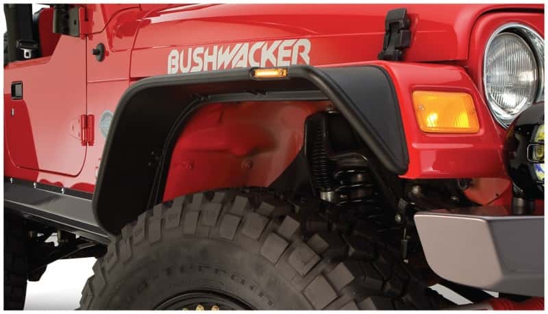 Bushwacker — Bushwacker 97-06 Jeep Wrangler Flat Style Flares 4pc - Black
FF Jeep Flat Sty 4Pc - view 7