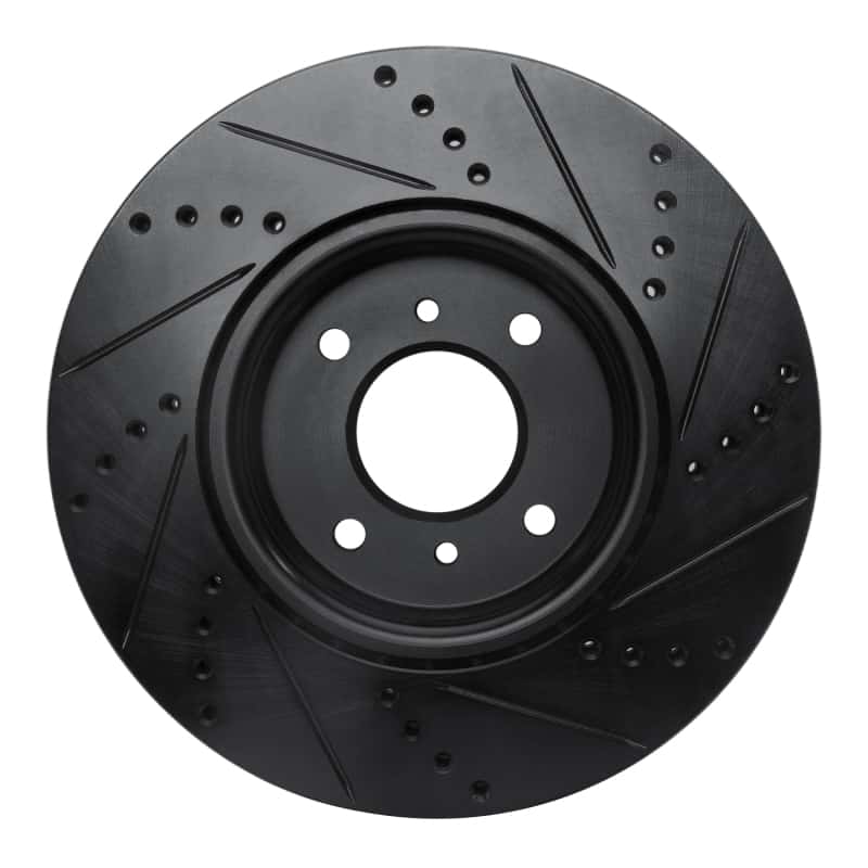 R1 Concepts — R1 04-06 Nissan Sentra Front Left Drilled & Slotted Black Brake Rotor
R1 Brake Rotor Drill - view 5