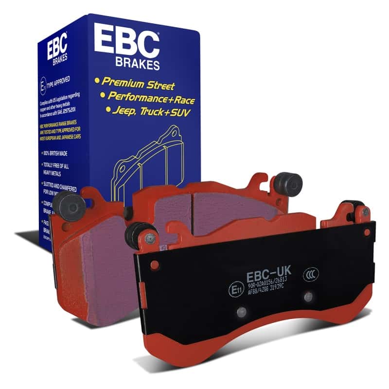 EBC — EBC 08-13 Mercedes-Benz C63 AMG (W204) 6.2 Redstuff Front Brake Pads
Disc Brake Pad - view 2