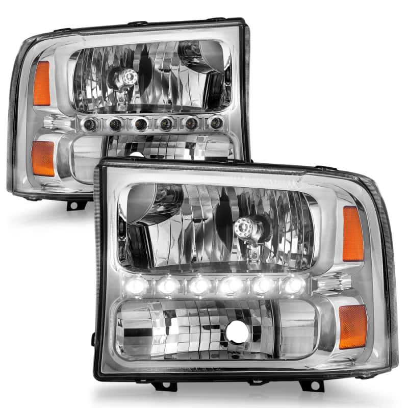 ANZO — ANZO 2000-2004 Ford Excursion Crystal Headlights Chrome w/ LED 1pc
Head Light Set
HdLtSet - view 3