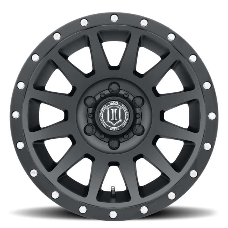 ICON — ICON Compression 17x8.5 6x5.5 0mm Offset 4.75in BS 106.1mm Bore Satin Black Wheel
COMPRESSION WHEEL - view 2
