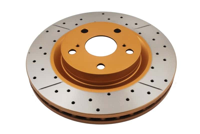 DBA — DBA 13-19 Lexus ES300h Front Street Series Drilled & Slotted Rotor w/Gold Hat
X Street Series
Brake Rotor - view 1