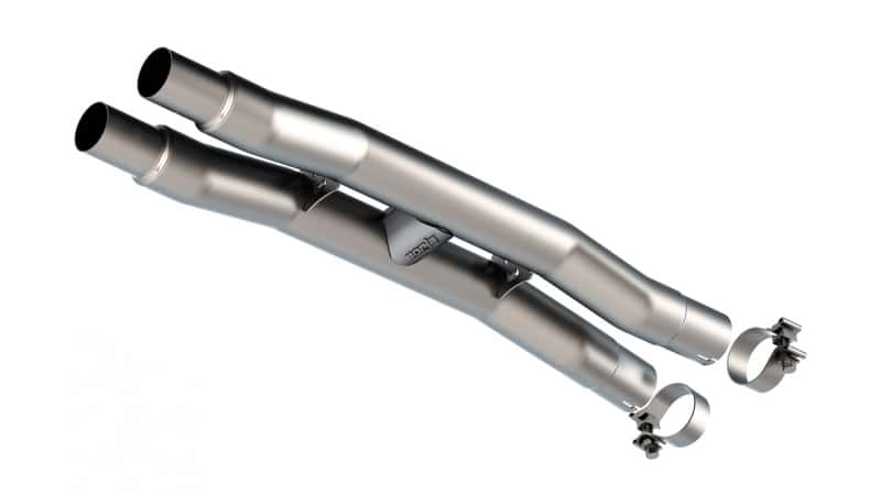 Borla — Borla 15-23 Ford Mustang GT H-Pipe 2.75in OE Resonator Replacement
H-Pipe - view 1