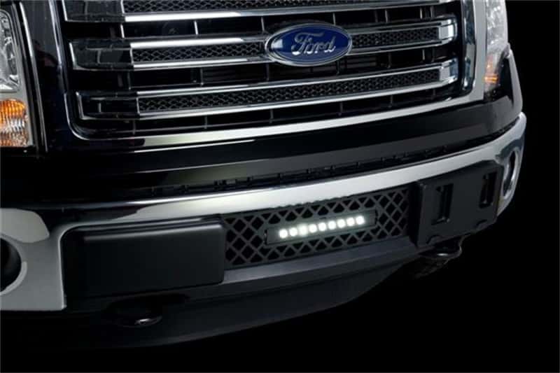 Putco — Putco 11-14 Ford F-150 - EcoBoost Bumper Grille Insert - Black SS Diamond w/ 10in Luminix Light Bar
BmprValanceGrilleIns - view 6