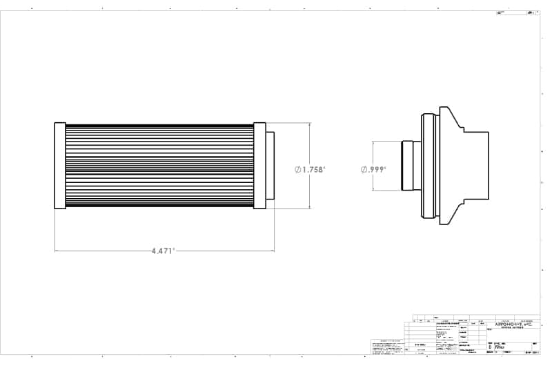 Aeromotive — Aeromotive Pro-Series In-Line Fuel Filter - ORB-12 - 10 Micron Microglass Element
Fuel Filter - view 13