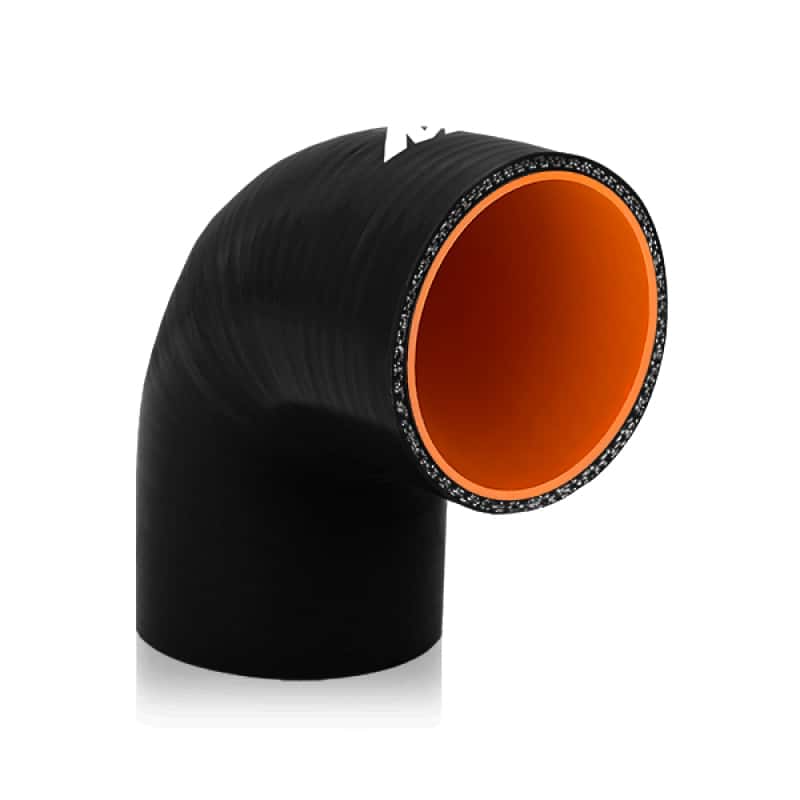 Mishimoto — Mishimoto 1.5in. 90-Degree Coupler Black - view 8