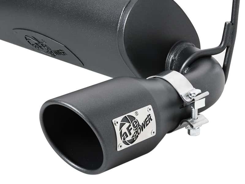 aFe — aFe Rebel Series 409 Stainless Steel Cat-Back Exhaust 18-21 Jeep Wrangler JL 2.0L (t) - Black Tip
Cat-Back Exhaust - view 3