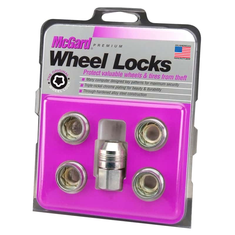 McGard — McGard Wheel Lock Nut Set - 5pk. (Under Hub Cap / Cone Seat) M14X.5 / 22mm Hex / .893in. L. - Silver - view 6