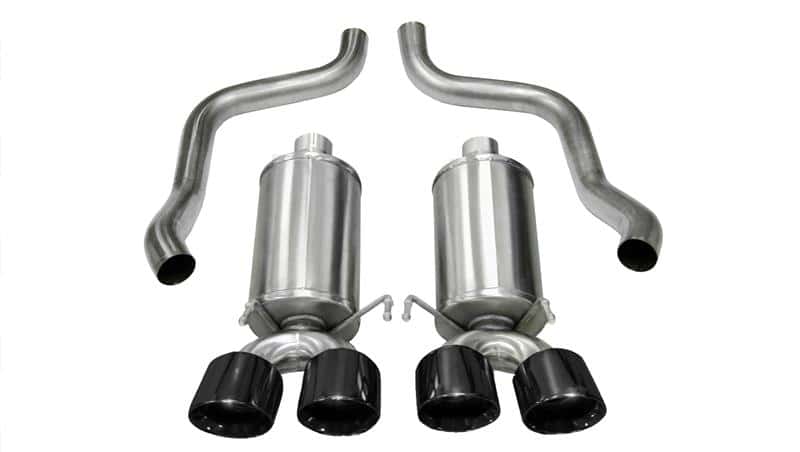 CORSA Performance — Corsa 2009-2013 Xtreme Axle-Back Exhaust w/Dual Black 3.5in Tips 09-13 Chevrolet Corvette C6 6.2L V8
Exhaust - view 2