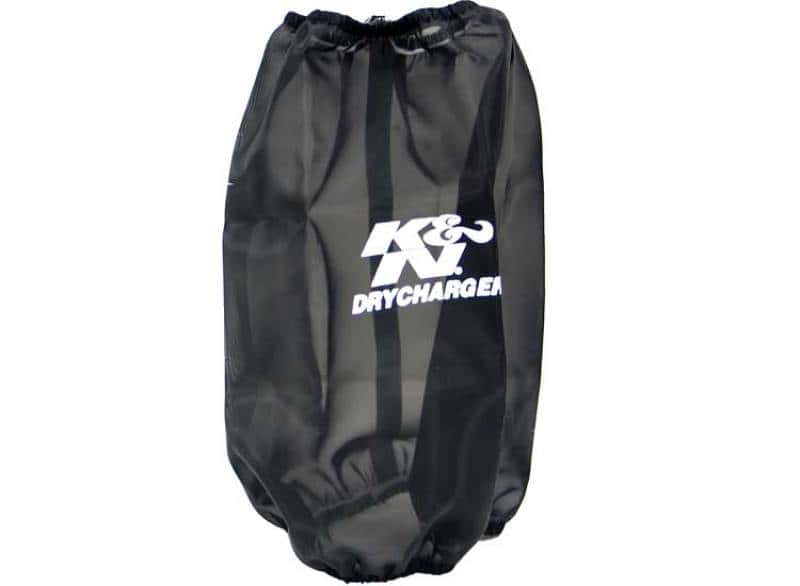 K&N Engineering — K&N 6.625in Base ID / 5.25in Top ID / 9.5in H Round Tapered Black Drycharger Air Filter Wrap - view 1