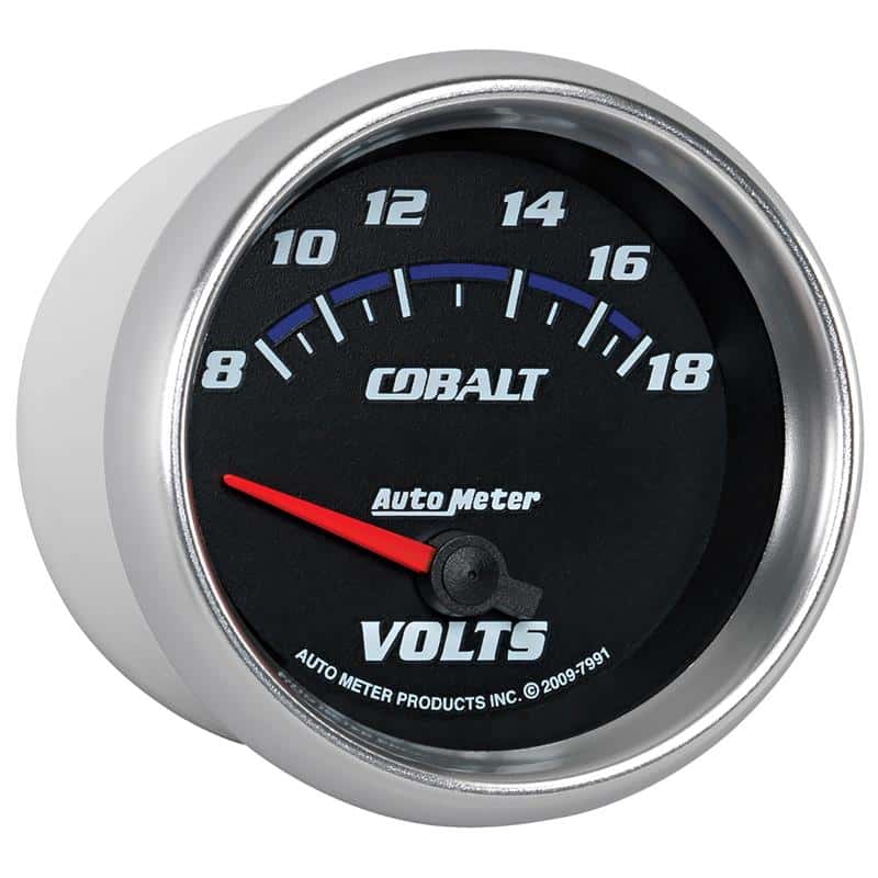 AutoMeter — AutoMeter Gauge Voltmeter 2-5/8in. 18V Electric Cobalt
GA 2.6" VOLT 18V CB - view 5