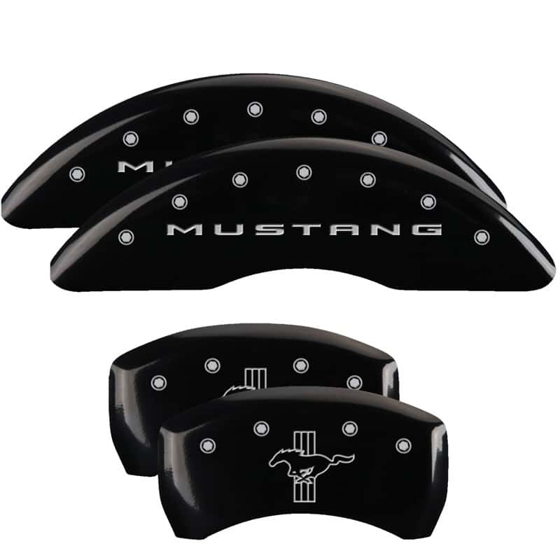 MGP — MGP 4 Caliper Covers Engraved Front 2015/Mustang Engraved Rear 2015/Bar & Pony Black fnsh silver ch
Caliper Covers - view 1