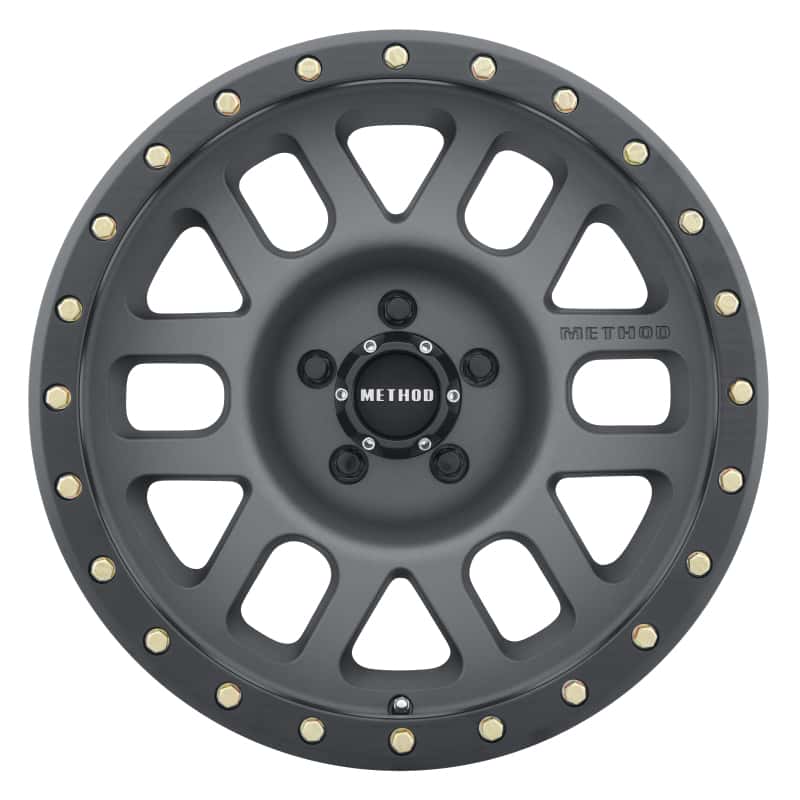 Method Wheels — Method MR309 Grid 17x8.5 0mm Offset 5x5 94mm CB Titanium/Black Street Loc Wheel - view 2
