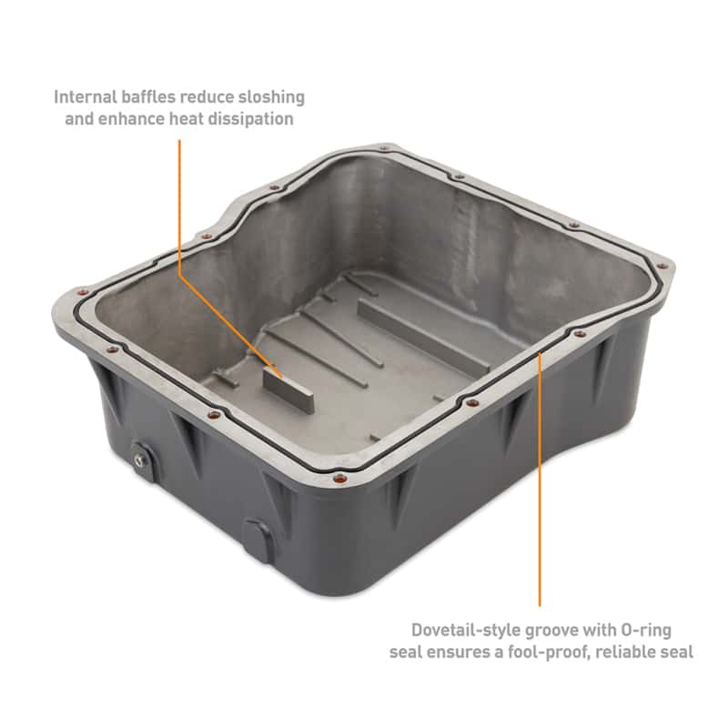 Mishimoto — Mishimoto 01-19 Duramax Allison A1000 Transmission Pan Cast GR
Trans Oil Pan - view 5