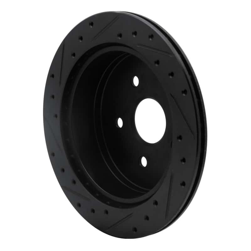 R1 Concepts — R1 86-97 Toyota Previa Rear Right Drilled & Slotted Black Brake Rotor
R1 Brake Rotor Drill - view 4