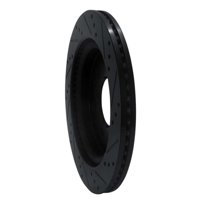 R1 Concepts — R1 18-21 Ford F-150 4WD Rear Left Drilled & Slotted Black Brake Rotor
R1 Brake Rotor Drill - view 4