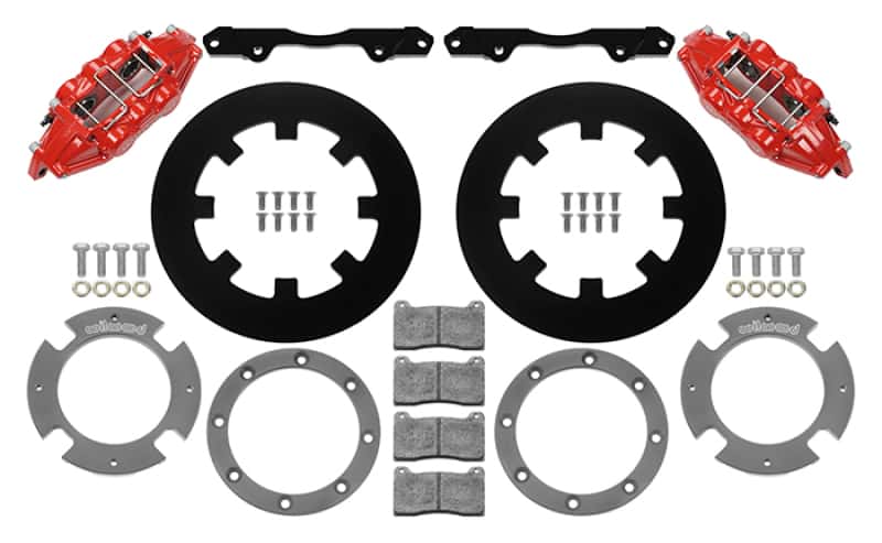 Wilwood — Wilwood 17-21 Can-Am X3RS Red 6-Piston Rear Kit 11.25in - Undrilled Rotors - view 1