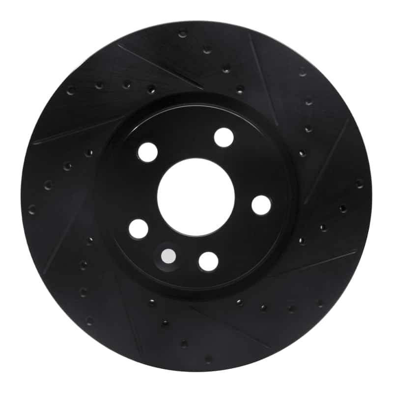 R1 Concepts — R1 07-18 Land Rover Range Rover Evoque Front Right Drilled & Slotted Black Brake Rotor
R1 Brake Rotor Drill - view 1