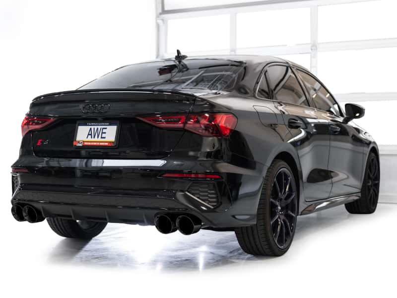 AWE Tuning — AWE 22-24 Audi 8Y S3 Track Edition Exhaust  - Diamond Black Tips
Track Catback - view 3