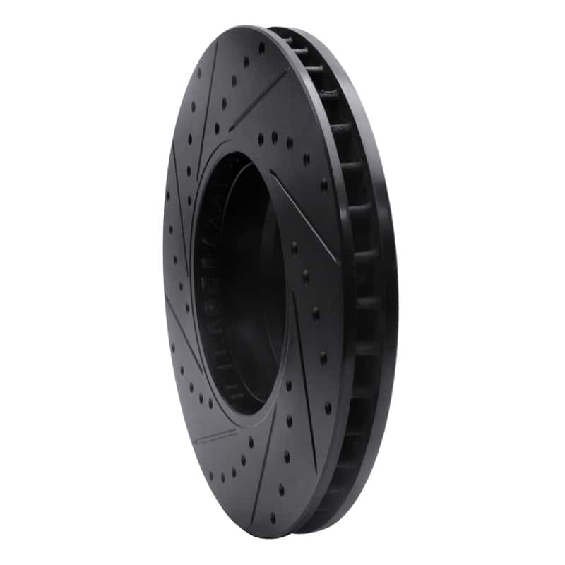 R1 Concepts — R1 95-01 BMW 750IL Front Right Drilled & Slotted Black Brake Rotor
R1 Brake Rotor Drill - view 4