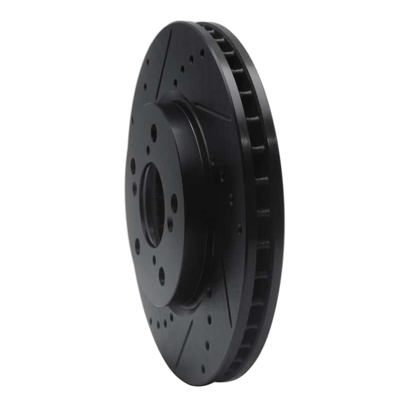 R1 Concepts — R1 05-10 Honda Odyssey Front Left Drilled & Slotted Black Brake Rotor
R1 Brake Rotor Drill - view 2